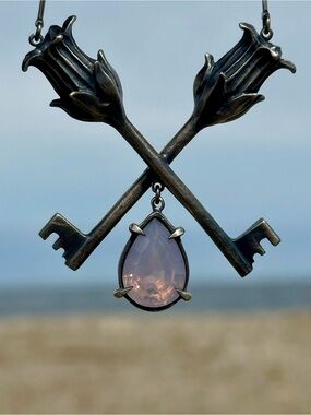 Bloodmilk OOAK Belladonna Keys with Lavender Quartz necklace